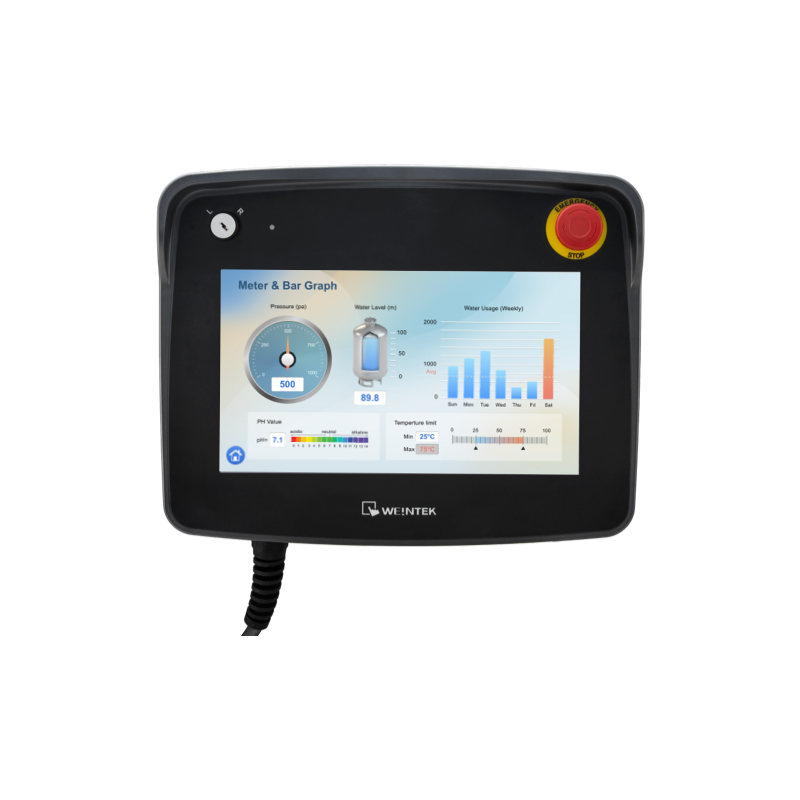 Weintek cMT3106XM-10,1" WVA Handheld HMI mit Not-Aus-Taster